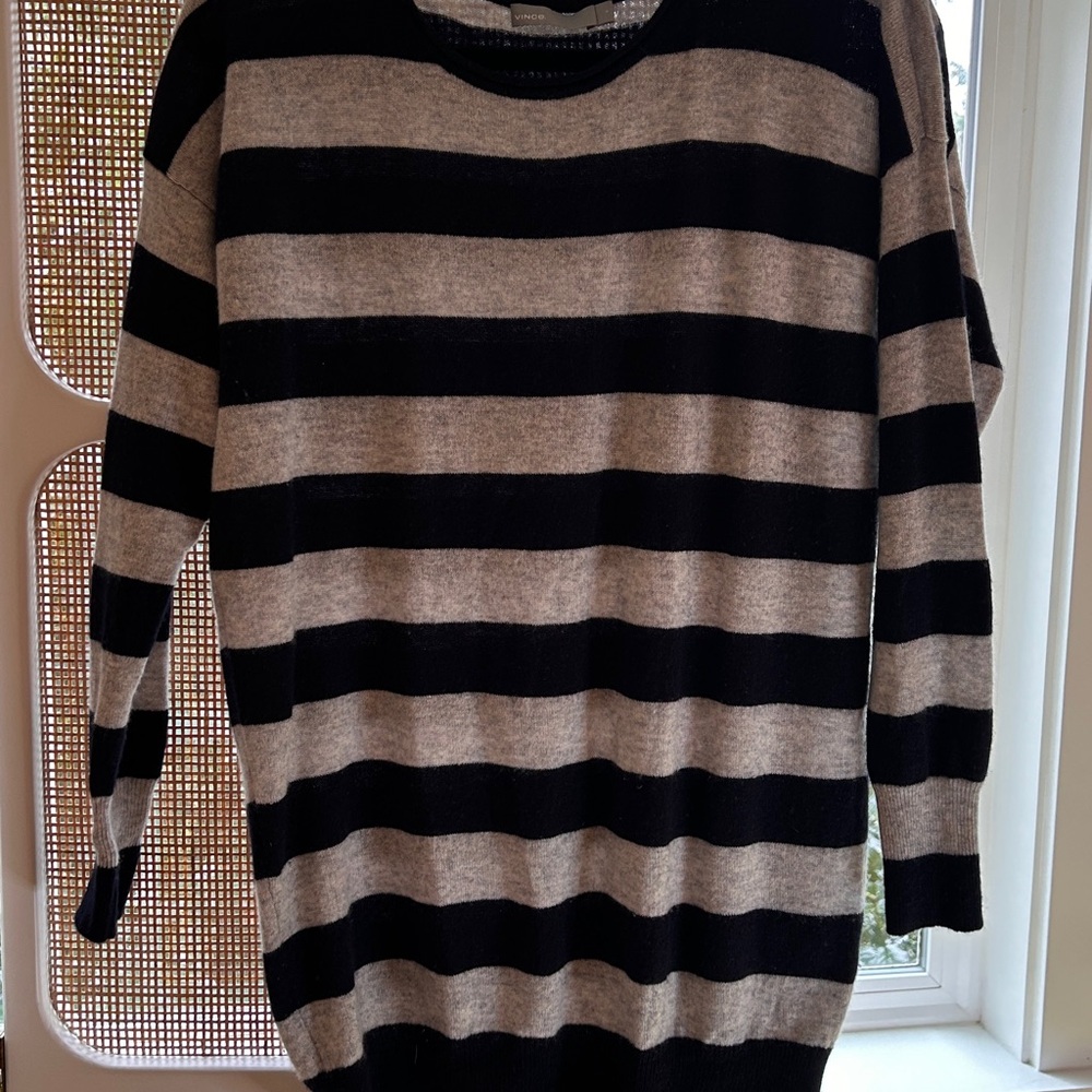 Vince cashmere striped sweater